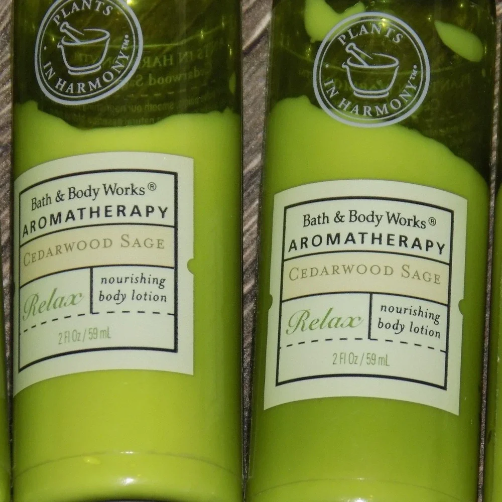 Bath & Body Works Body Lotion 2oz  Cedarwood Sage 7pk Relax